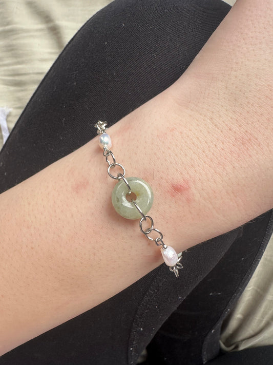 Jade Donut Bracelet