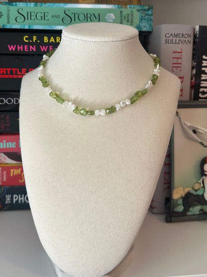 Pearl & Peridot Necklace